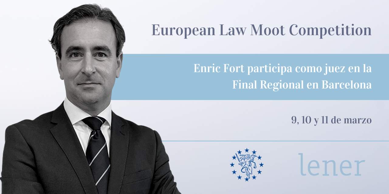 Enric Fort, judge at the European Law Moot Court Competition