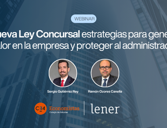 Webinar Nueva Ley Concursal. Reestructuración financiera.