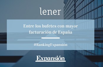 Lener en el Rànquing de Despatxos Advocats d'Expansió 2022