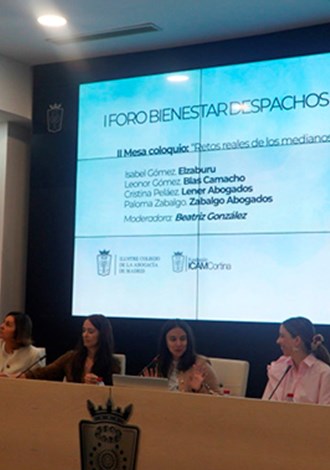 Lener en I Foro Bienestar en la Abogacía